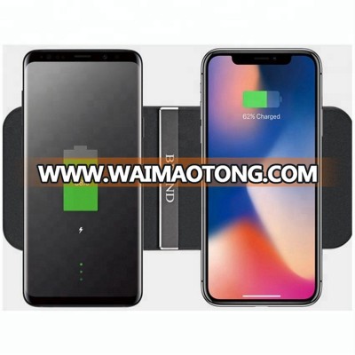 2018 Trending Products 10W 7.5W Portable Quick Fast QI Wireless Charger Plate Pad Car Battery Phone Charger For Iphone X Samsung