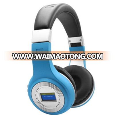 2018 Waimaotong Best Seller Lcd Bluetooth Headphone Bt Earphone Wireless Headband Gaming Sport Headset Earbud With Mic Stereo Fm Tf